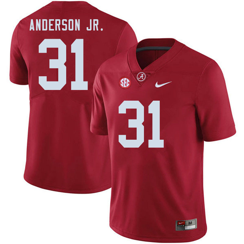 Alabama Crimson Tide Men's Will Anderson Jr. #31 Crimson NCAA Nike Authentic Stitched 2020 College Football Jersey DX16V53UK